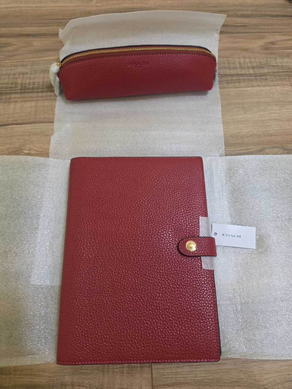 New Coach Notebook and Pencil Case Set
